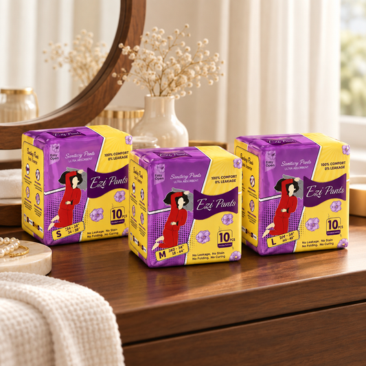 Ezi Pants Comfortable – Ultra Absorbent Sanitary Pants (10 PCS)